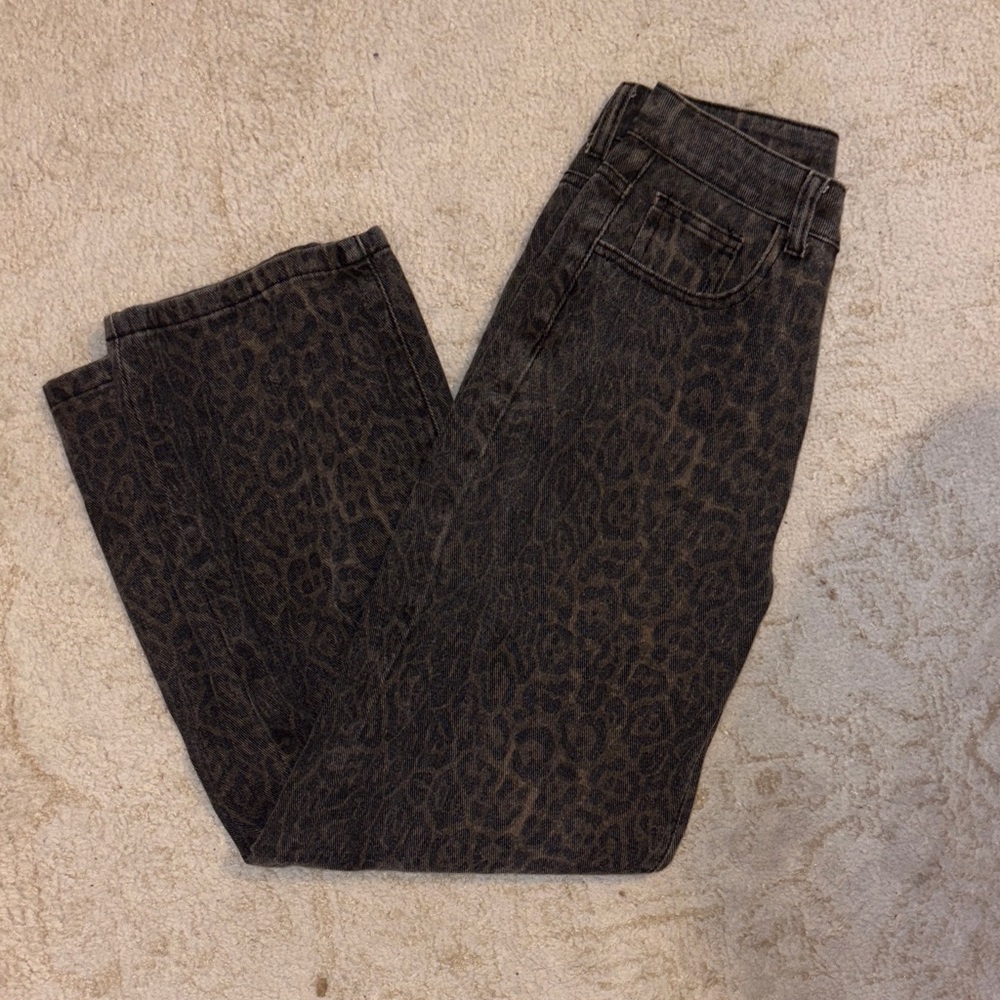 Leopard Print Jeans